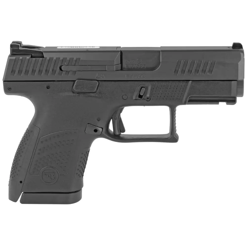 CZ P-10 S 9MM PISTOL BLACK FIXED SIGHTS REVERSE MAG CATCH, 2-10RD MAGS