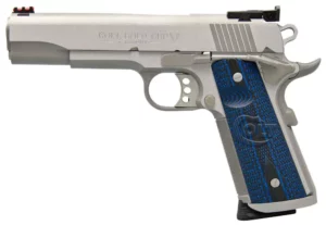 COLT 1911 GOLD CUP TROPHY 9MM STS BLUE GRIPS 5