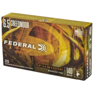FEDERAL 6.5 CREEDMOOR 140GR FUSION 20 RD/BX 10 BX/CS