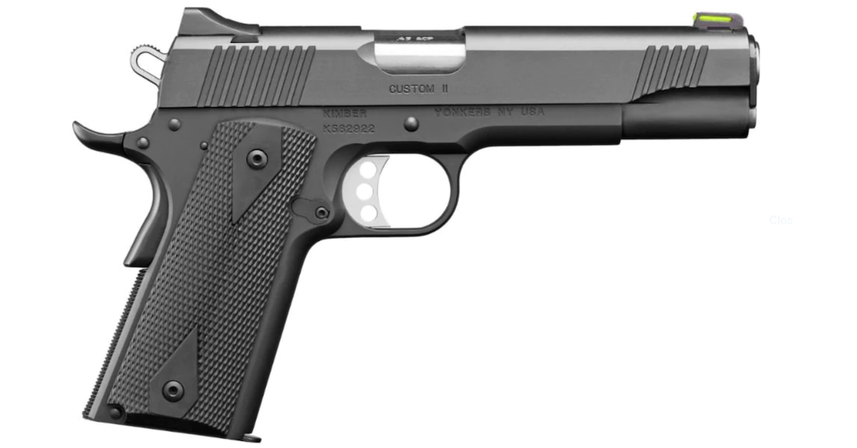 KIMBER CUSTOM II GFO 45ACP BLK