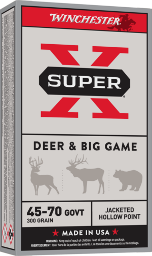WINCHESTER SUPER X 45-70GVT 300GR JHP 20RD BX 200RD CASE