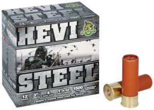 HEVI-SHOT HEVI-STEEL 12GA 3IN 1-1/4OZ #4 25 RD/BX 10 BX/CS