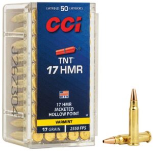 CCI 17 HMR 17GR TNT HOLLOW POINT 50 RD/BX 40 BX/CS