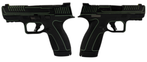 SMITH & WESSON M&P 9 SHIELD X NTS BLACK/LIME GREEN PISTOL 3.6