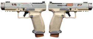 CANIK TTI COMBAT SUGA BEAR CHAMPAGNE/TUNGSTEN 9MM PISTOL 4.6