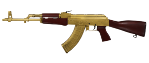 BSR47 Bulgarian AKM Pattern Rifle 7.62x39, Red Star Red/Gold Cerakote, 16.3