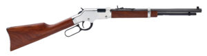 HENRY H4 GOLDEN BOY SILVER YOUTH RIFLE .22 S/L/LR 12 LR/14 L/18 S 17