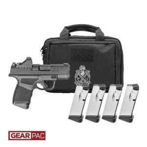 SPRINGFIELD ARMORY HELLCAT OSP 380ACP PISTOL U-DOT GEAR PAC, VIRIDIAN RFX11, BAG, 4 MAGS