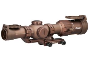 SIG SAUER TANGO MSR 1-8X24 30MM SFP ILLUMINATED MSR BDC8 RETICLE, 0.5 MOA FDE W/ MOUNT